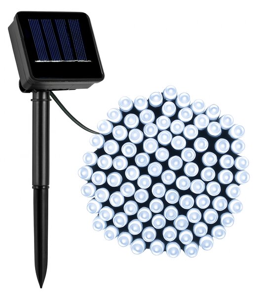 Linder Exclusiv Napelemes fényfüzér 50 LED Hideg fehér