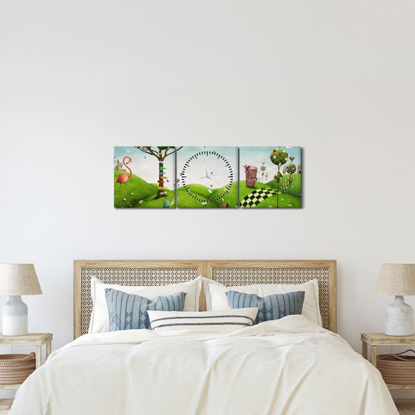 Kép egy csodálatos tájról (órával) (90x30 cm)