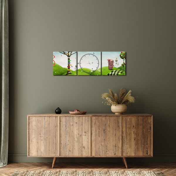 Kép egy csodálatos tájról (órával) (90x30 cm)