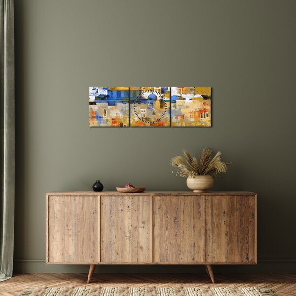 Kép - siratófal, Jerusalem, Israel (órával) (90x30 cm)