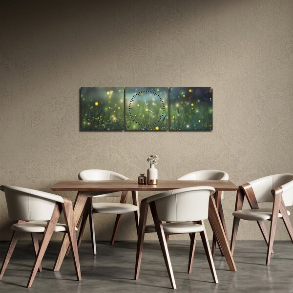 Kép - varázslatos éjszaka (órával) (90x30 cm)