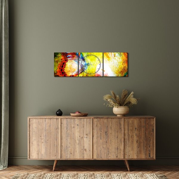 Kép - Kozmikus pillangó (órával) (90x30 cm)