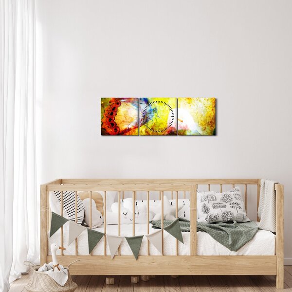 Kép - Kozmikus pillangó (órával) (90x30 cm)