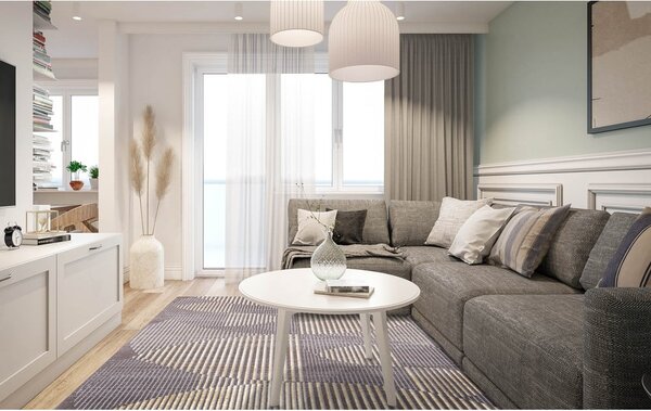 Szürke gyapjú szőnyeg 100x180 cm Shades – Agnella