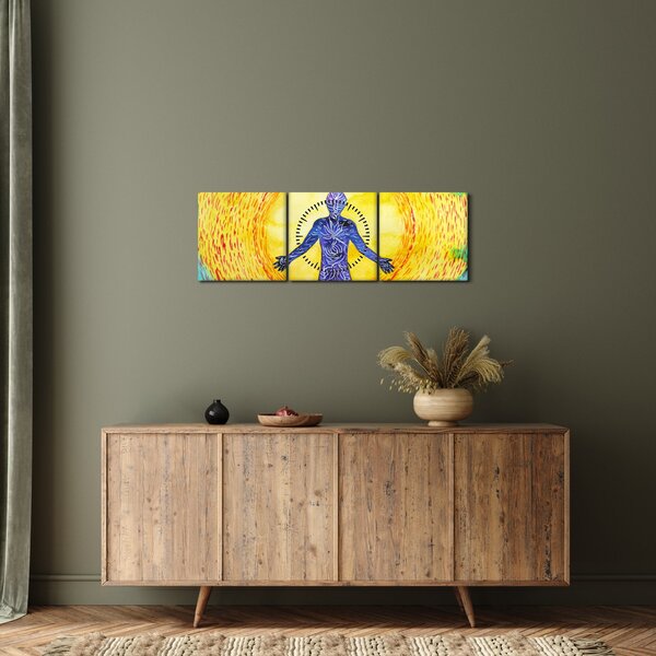 Kép - A lélek ereje (órával) (90x30 cm)