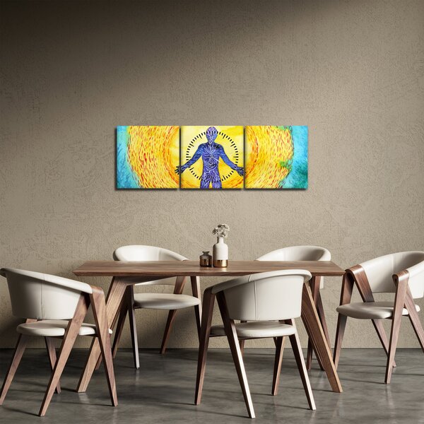 Kép - A lélek ereje (órával) (90x30 cm)