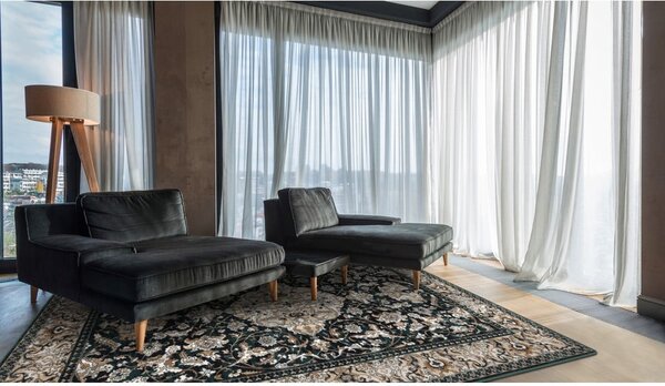 Zöld gyapjú szőnyeg 160x240 cm Lauren – Agnella