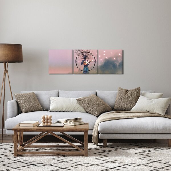 Kép - Revitalizált természet (órával) (90x30 cm)