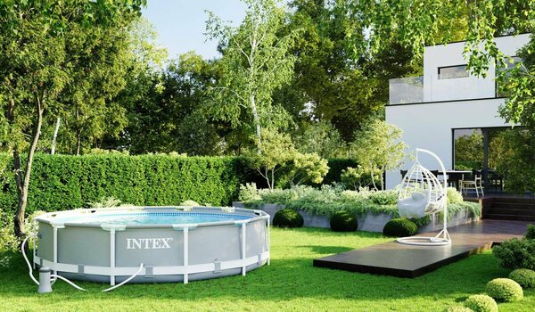 Intex 26712NP Prism Frame fémkeretes medence, 366x76 cm, 6500 liter, minden tartozékkal