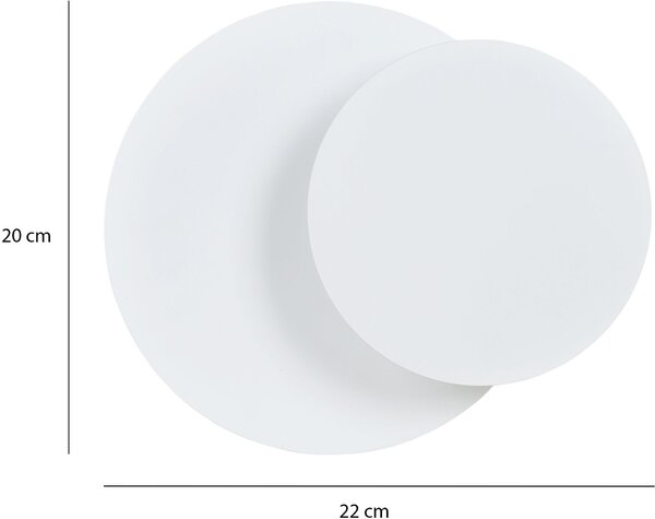 Emibig modern fali lámpa circle fehér emi972/1
