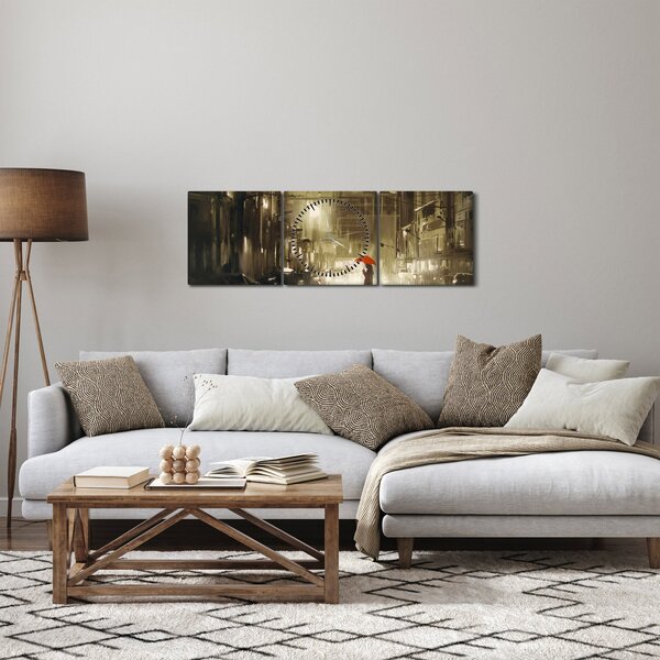 Kép - Nő egy esős éjszakán (órával) (90x30 cm)