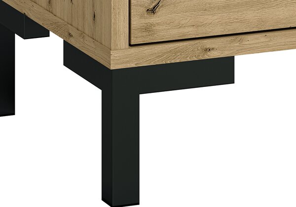 NEVIO széles fiókos komód - artisan tölgy
