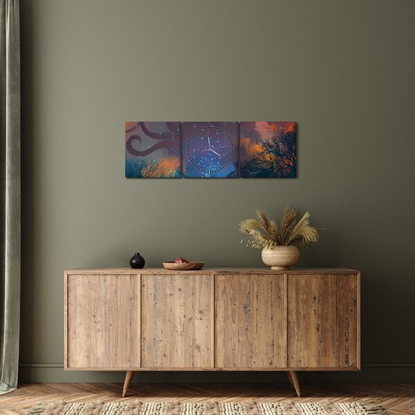 Kép - mágikus varázsló (órával) (90x30 cm)