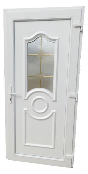 Charlotte -A- Műanyag bejárati ajtó / 98x198 , 98x208 / FEHÉR /