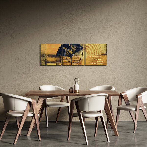 Kép - Ginkgo levél (órával) (90x30 cm)