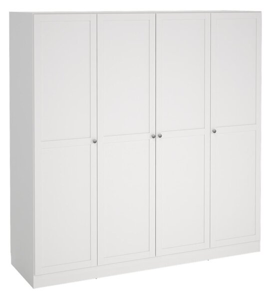 Fehér ruhásszekrény 195,5x200 cm Billund – Tvilum