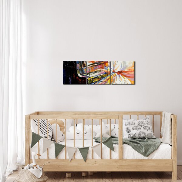Kép - Egy nő zongorázása (órával) (90x30 cm)
