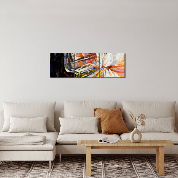 Kép - Egy nő zongorázása (órával) (90x30 cm)