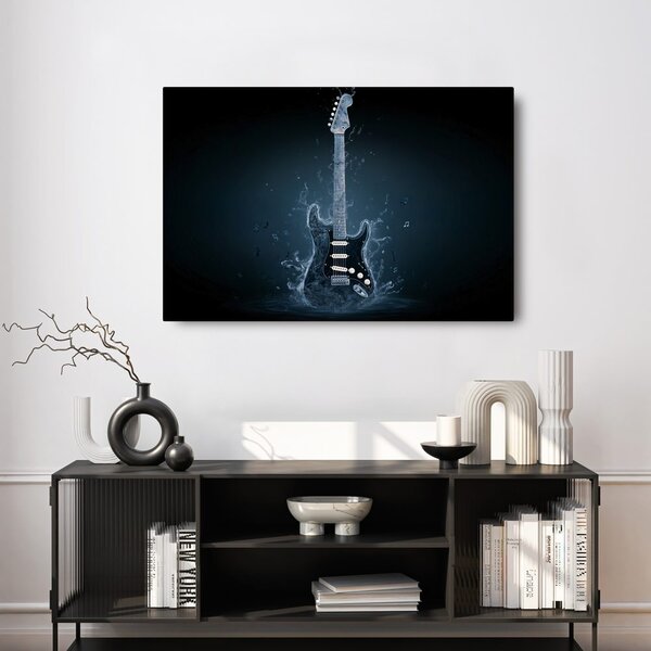 Kép kék elektromos gitár