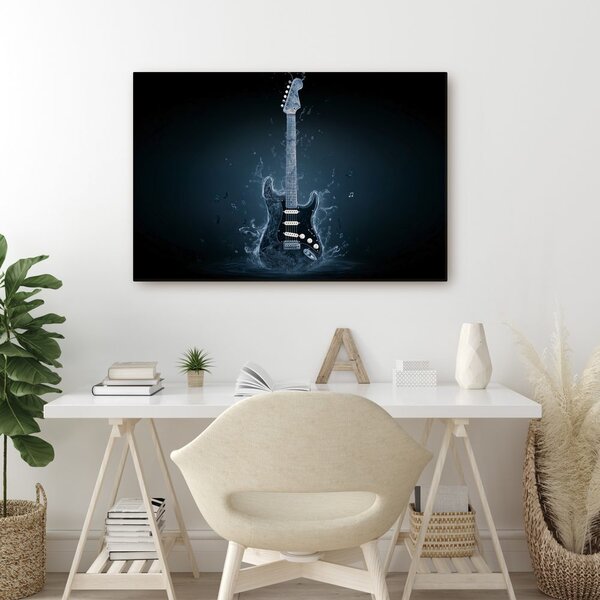 Kép kék elektromos gitár