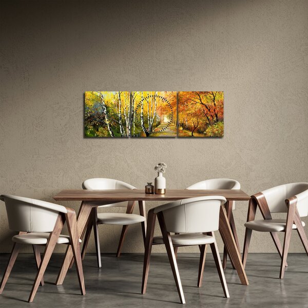 Kép - Egy romantikus sugárút a víz mentén. (órával) (90x30 cm)