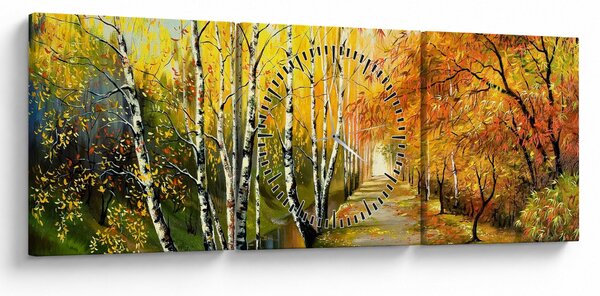 Kép - Egy romantikus sugárút a víz mentén. (órával) (90x30 cm)