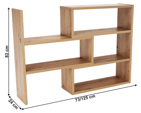KONDELA Polcrendszer, artisan tölgy, KLOE III