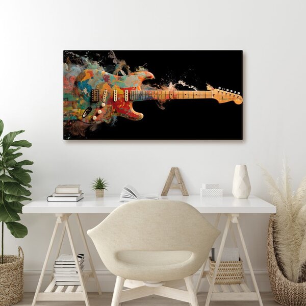 Kép színes elektromos gitár