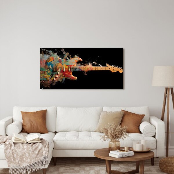 Kép színes elektromos gitár