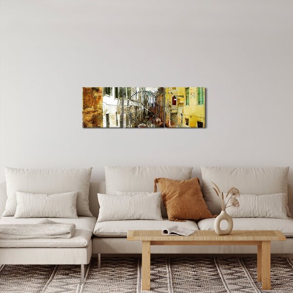 Kép - Utca Velencében (órával) (90x30 cm)