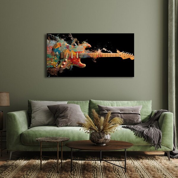 Kép színes elektromos gitár