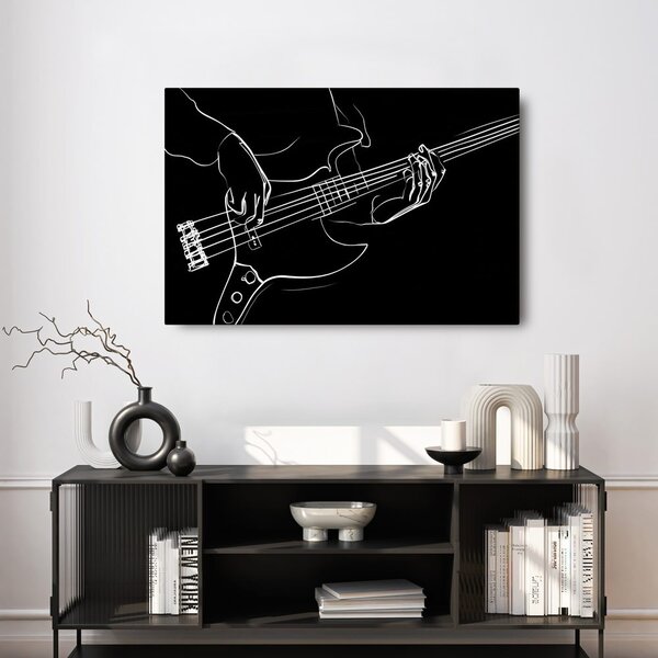 Kép basszusgitár zenei vonalai
