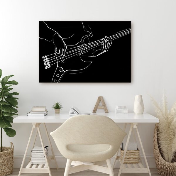 Kép basszusgitár zenei vonalai