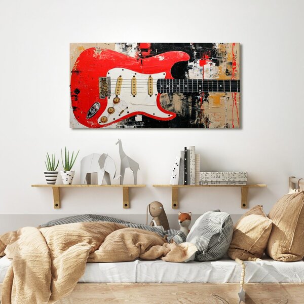 Kép piros elektromos gitár