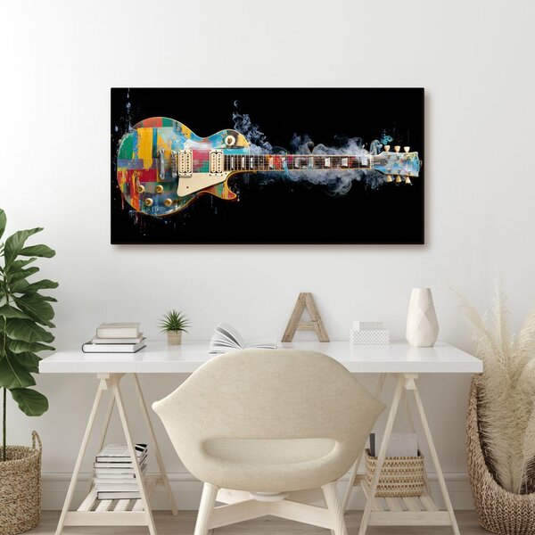 Kép színes elektromos gitár