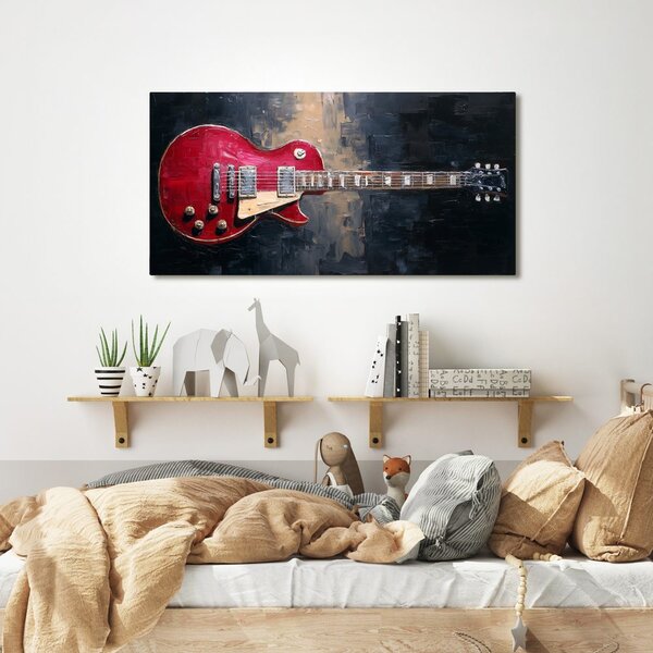 Kép piros elektromos gitár