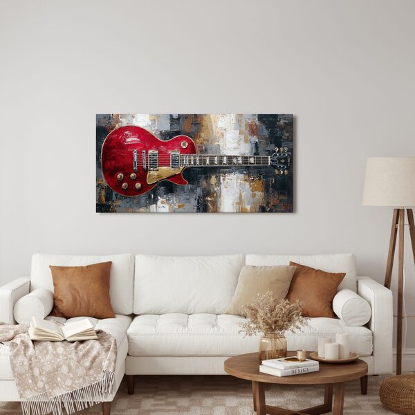 Kép piros elektromos gitár