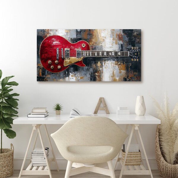 Kép piros elektromos gitár