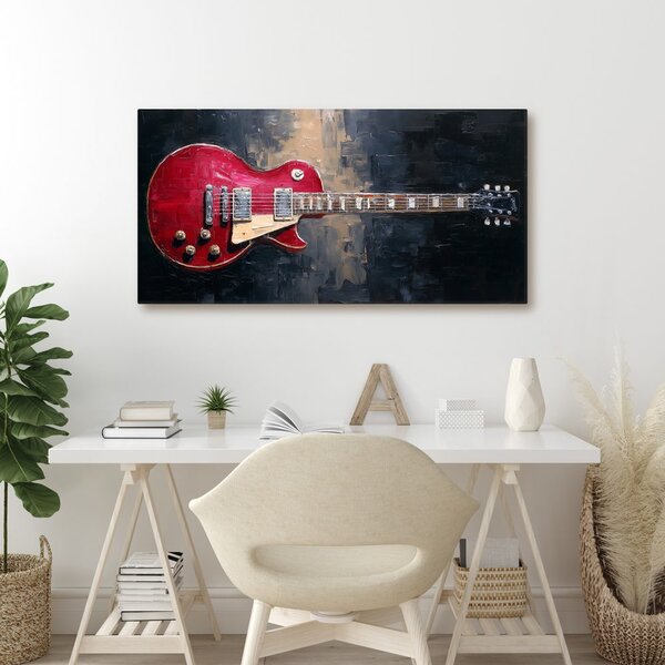 Kép piros elektromos gitár