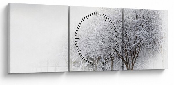 Kép - tél sikátor (órával) (90x30 cm)