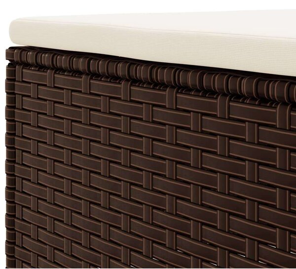 VidaXL Polyrattan Kerti Ülőgarnitúra - 7 részes - Barna