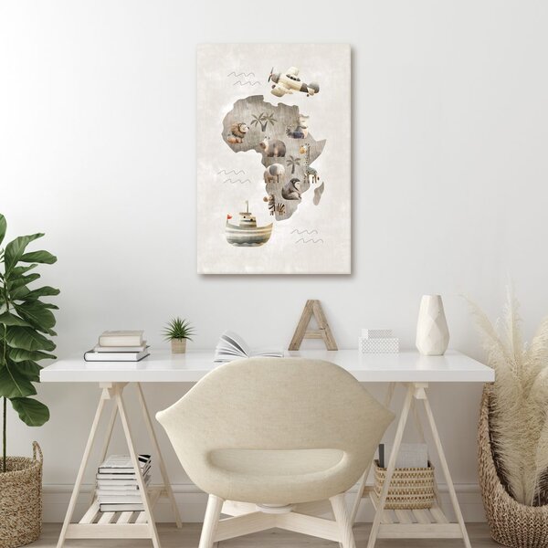 Kép afrikai állatok és repülőgép