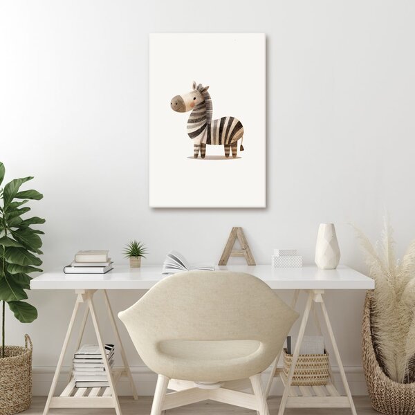Kép aranyos csíkos zebra