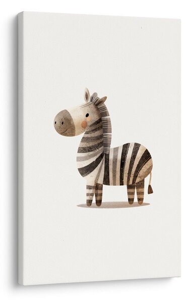 Kép aranyos csíkos zebra
