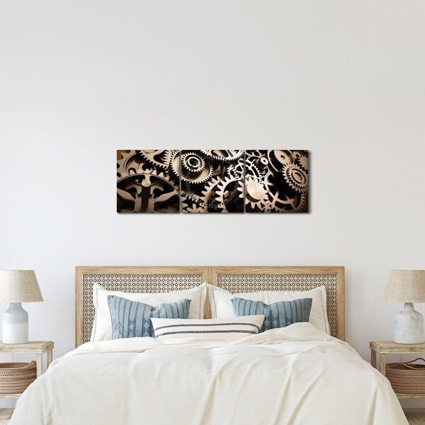 Kép - Óra alkatrészek (órával) (90x30 cm)