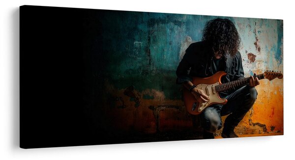 Kép zenész elektromos gitárral