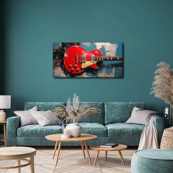 Kép elektromos gitár pirosban