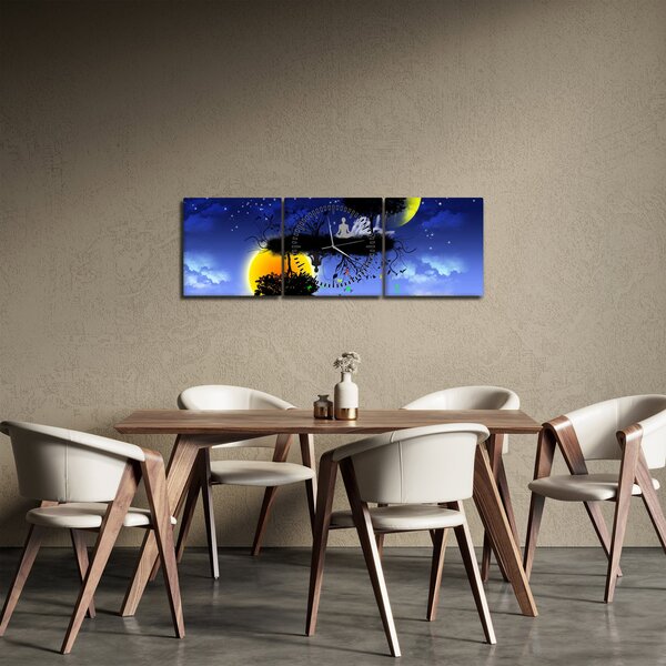 Kép - Az egyensúly tükröződése (órával) (90x30 cm)