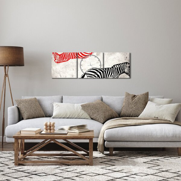 Kép - Zebrák (órával) (90x30 cm)