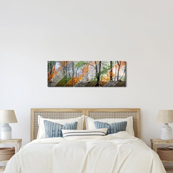 Kép - Változó évszakok (órával) (90x30 cm)